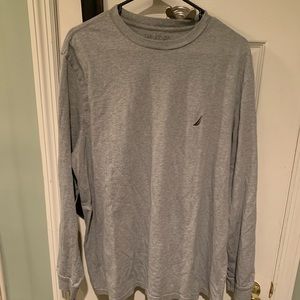 **Nautica Long Sleeve Gray Shirt XL